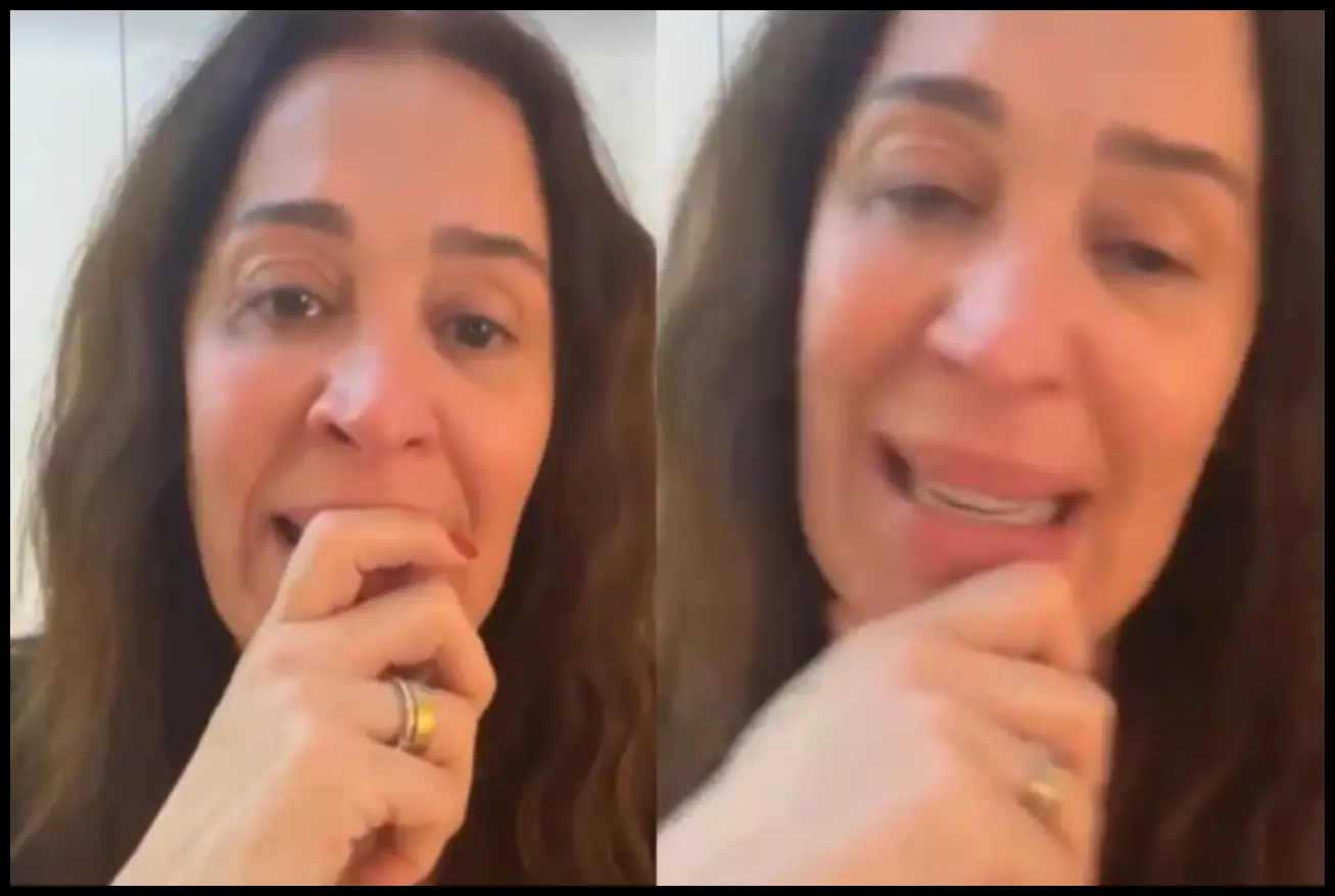Claudia Raia durante apresentação teatrais