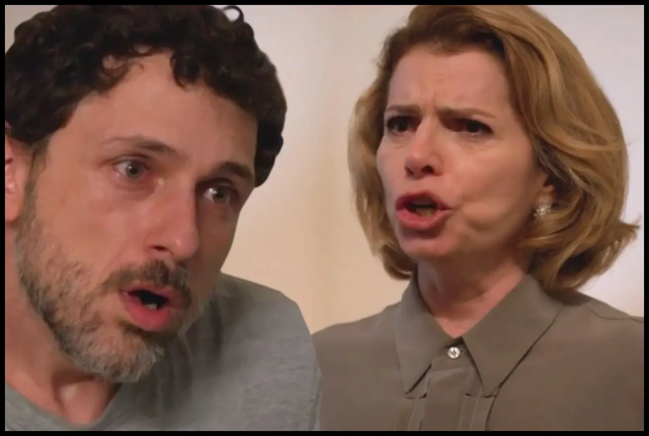 Cena eletrizante do reencontro entre Odete e Leonardo