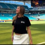 Bárbara Coelho mostra emoção em jogo do Fluminense no Mundial de Clubes