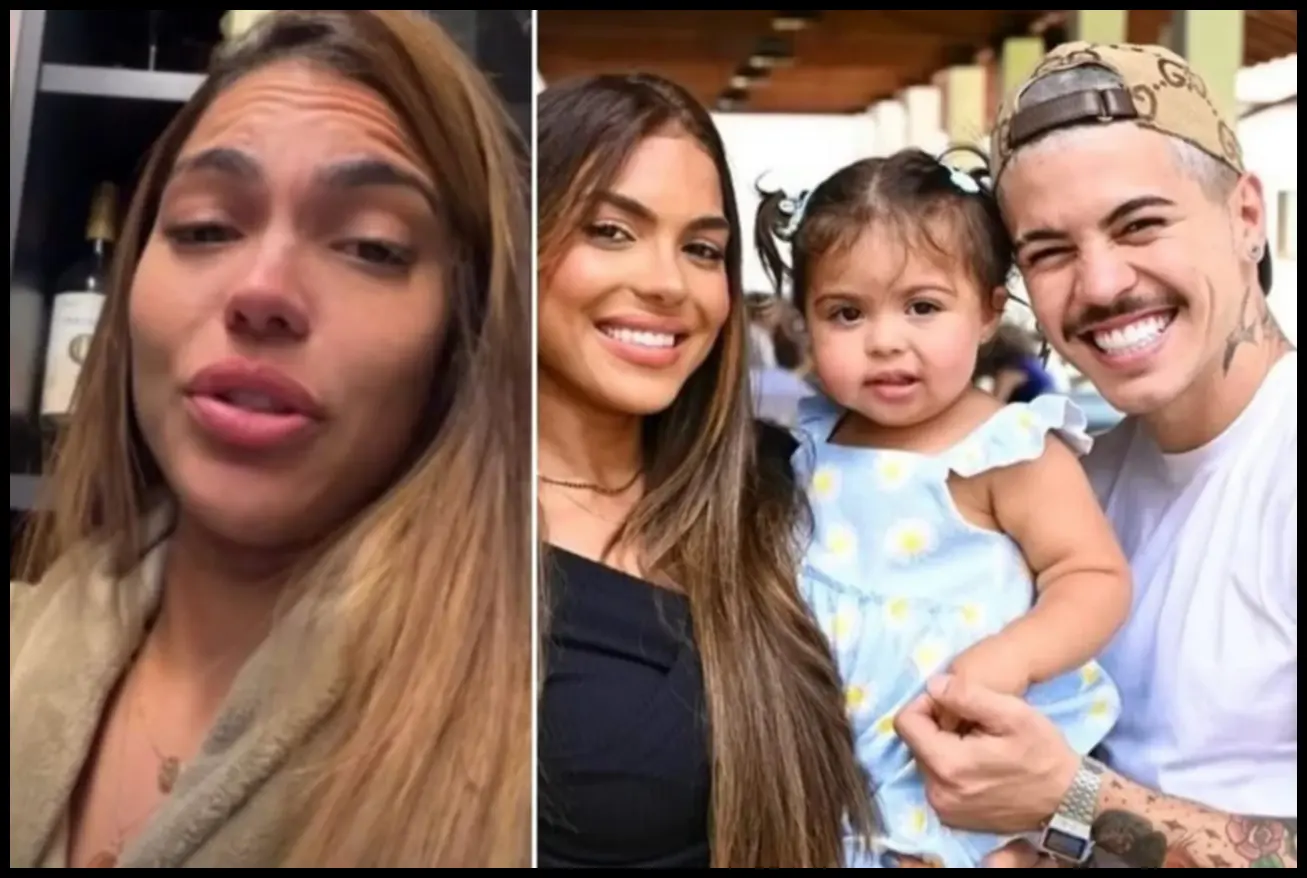 Tays Reis emocionada durante relato sobre a saúde de Pietra