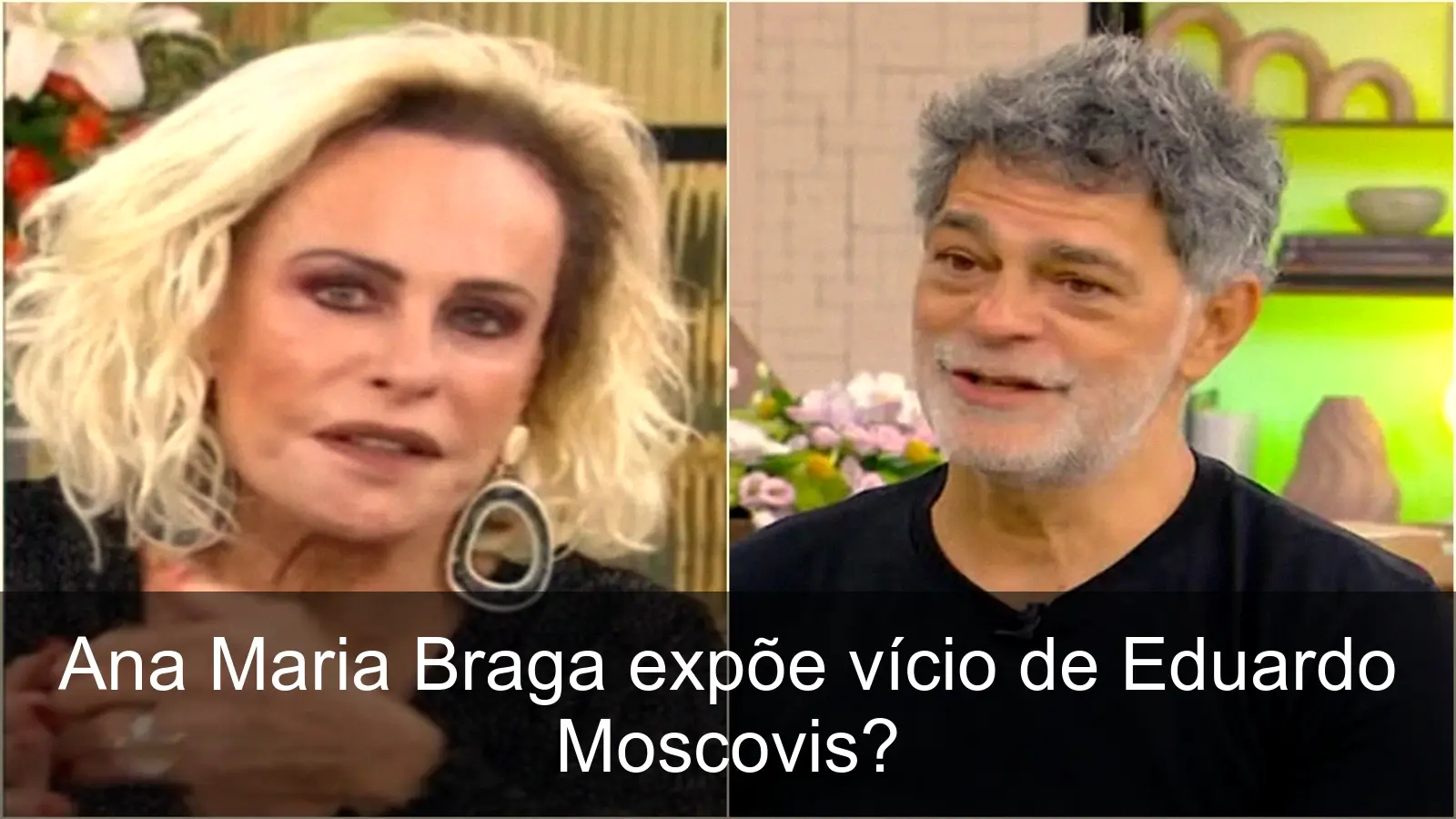 Ana Maria Braga alertando sobre os riscos de fumar