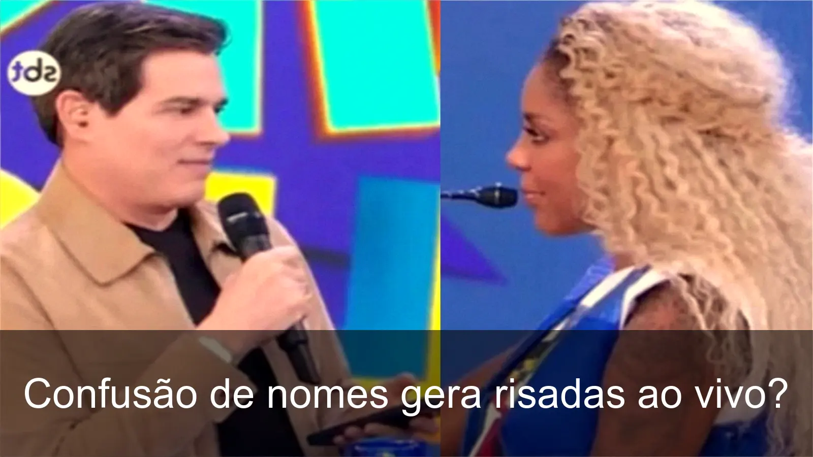 Cariúcha confunde Celso Portiolli no Domingo Legal