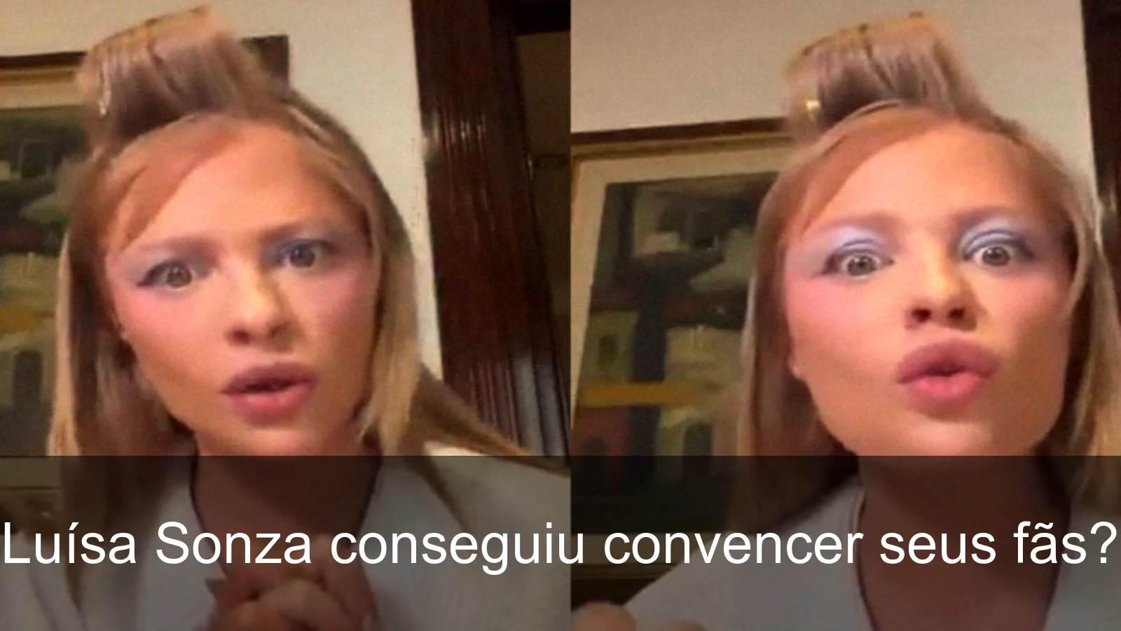 Luísa Sonza durante seu desabafo emotivo
