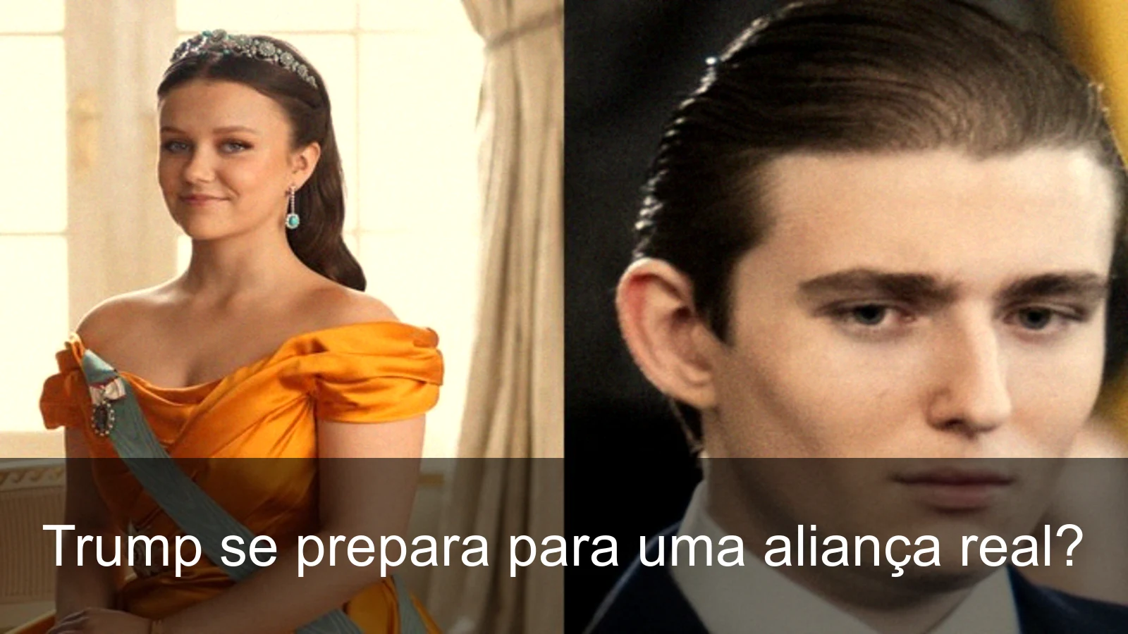 Donald Trump, Barron Trump e a Princesa Isabella