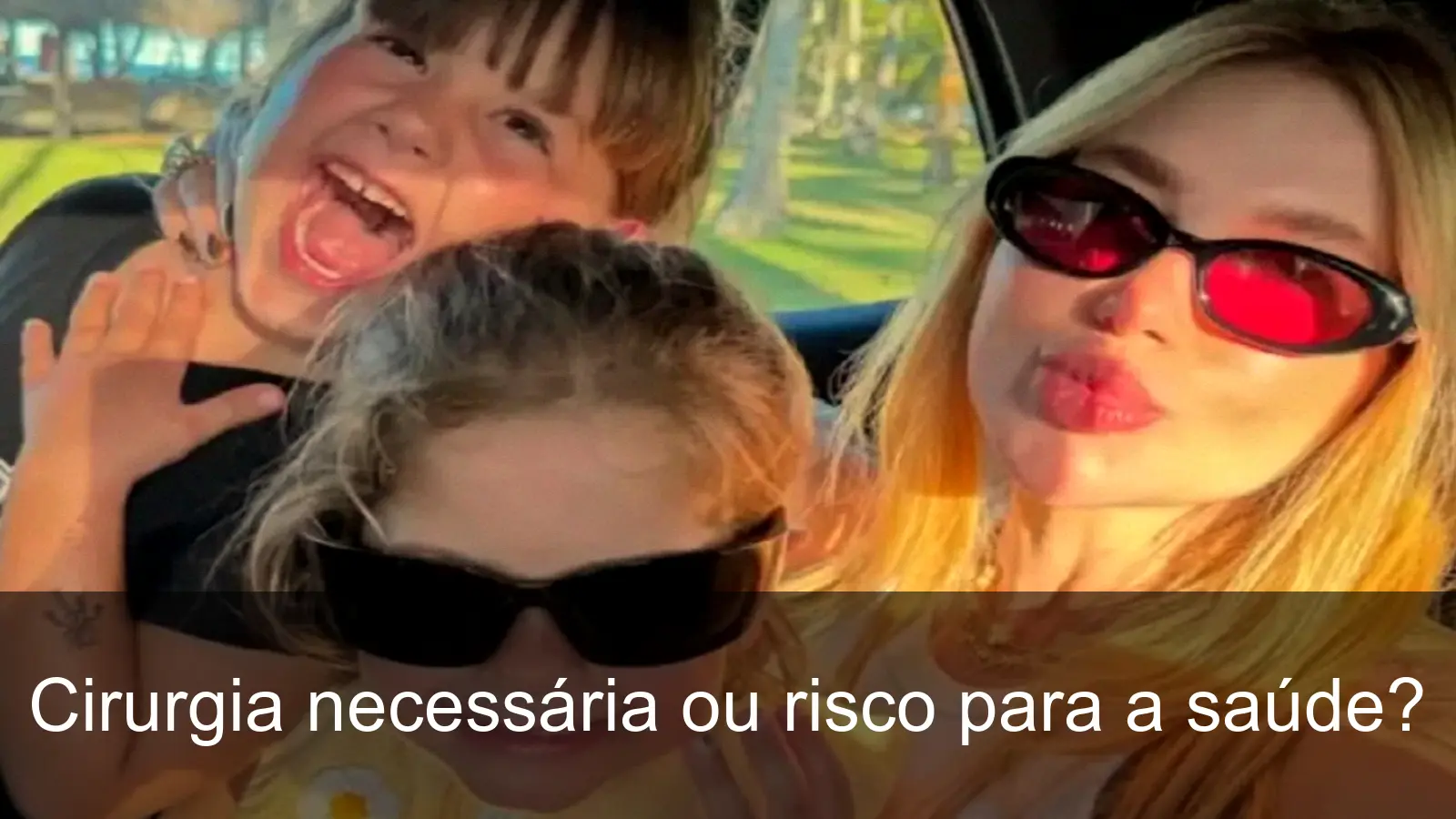 Virgínia Fonseca com suas filhas Maria Alice e Maria Flor