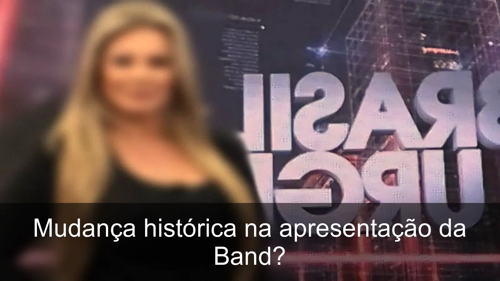 Sandra Redivo, primeira mulher a apresentar Brasil Urgente