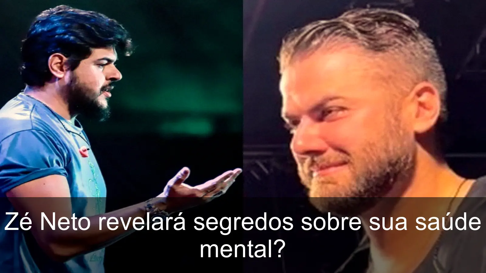 Zé Neto falando sobre ansiedade nas redes sociais