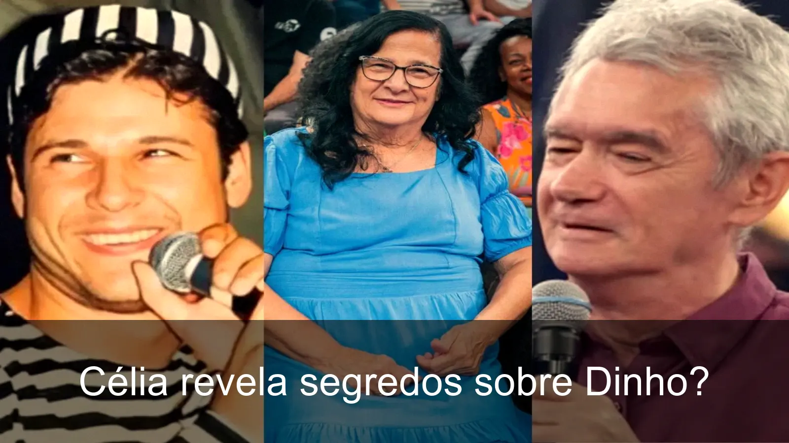 Célia Alves emocionada ao falar sobre Dinho